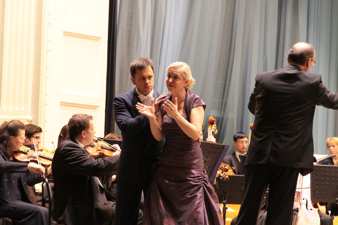 Во время исполнения оперы. Фото Сергея Солоненко.