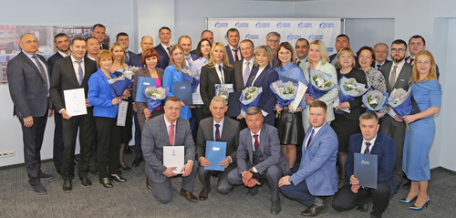 Во время вручения наград в офисе ООО «Газпром добыча Иркутск»