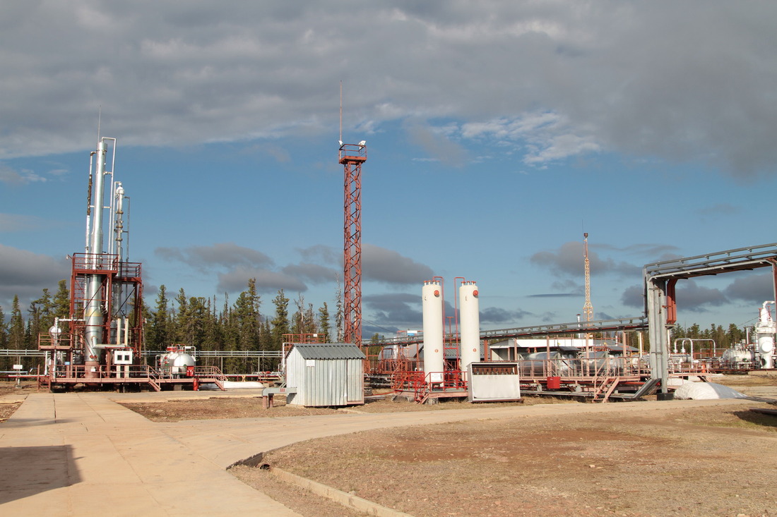 Установка подготовки газа УПГ-102 Ковыктинского месторождения.