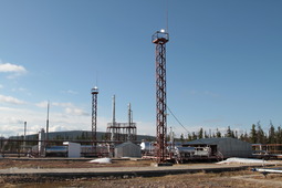 На площадке УПГ-102 Ковыктинского месторождения.