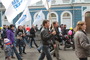Во время торжественного шествия в Иркутске